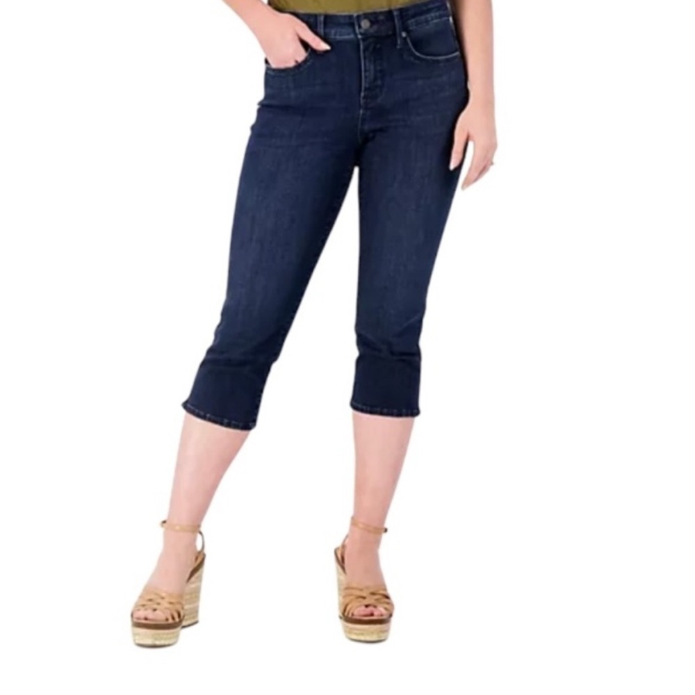 NYDJ Curves 360 Slim Straight Crop Side Slit Jeans - Size 6P - NWT